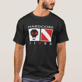 Hardcore dykare, dykat-skjorta tee shirt