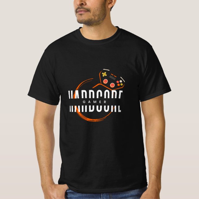Hardcore Gamer T-Shirt (Framsida)