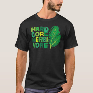 Hardcore Herbivore Växtdriven Vegetarian Vegan T Shirt
