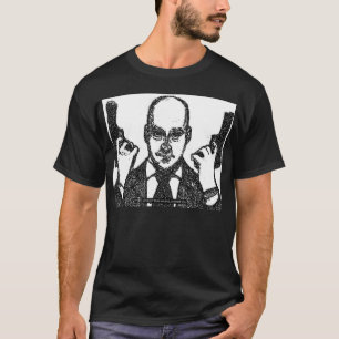 Hardcore Hijackers Salvatore på en svart T Shirt