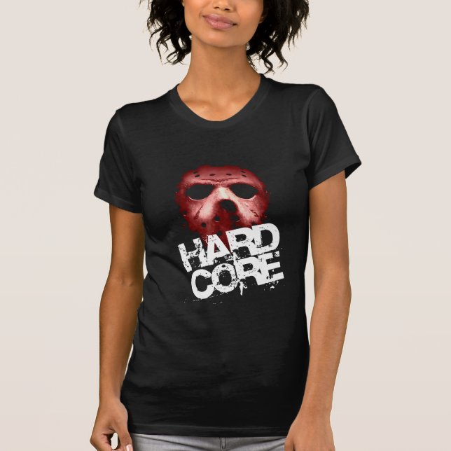 Hardcore hockey maskerar t shirt (Framsida)