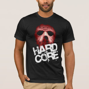 Hardcore hockey maskerar tee shirt