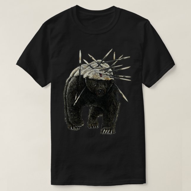 HARDCORE HONEY BADGER TShirt Classic TShirt T Shirt (Design framsida)