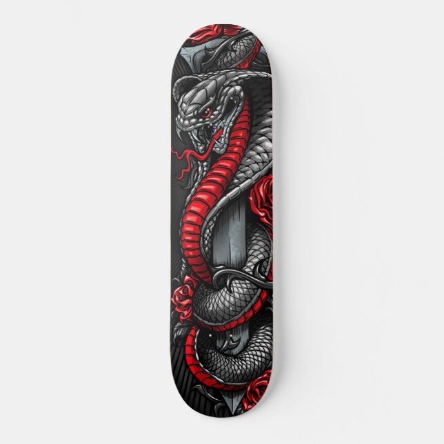 Hardcore Japansk Street Cobra Classic Skate Deck (Framsida)