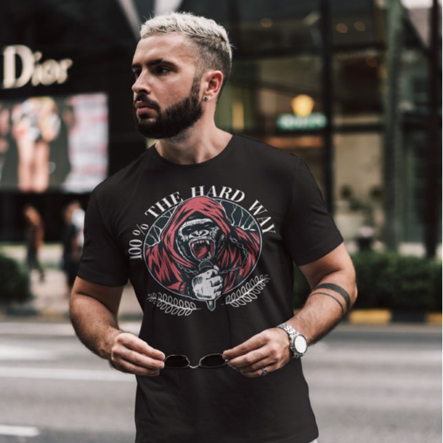 Hardcore Music Gorilla T Shirt (Skapare uppladdad)