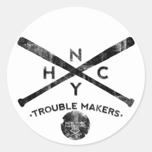 Hardcore New York Runt Klistermärke