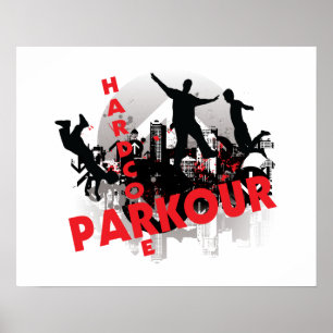Hardcore Parkour Grungestad Poster