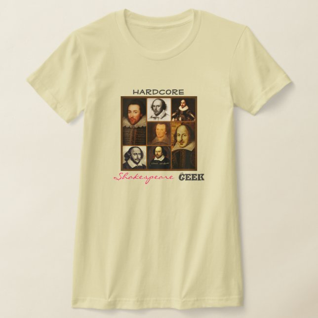 Hardcore Shakespeare Geek T - Shirt T-shirt (Laydown)