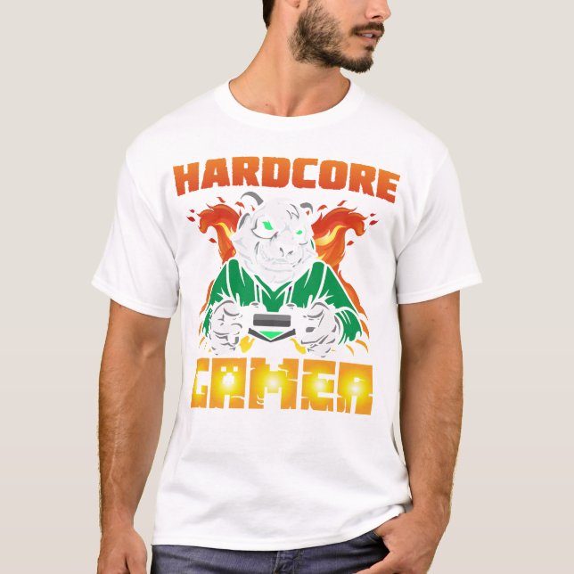Hardcore-spelare T Shirt (Framsida)