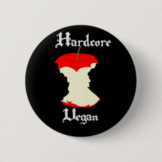 Hardcore VeganApple design Knapp