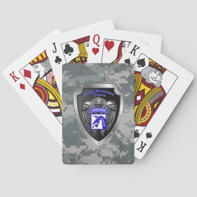Hardcore XVIII Airborne Corps Casinokort (Baksidan)