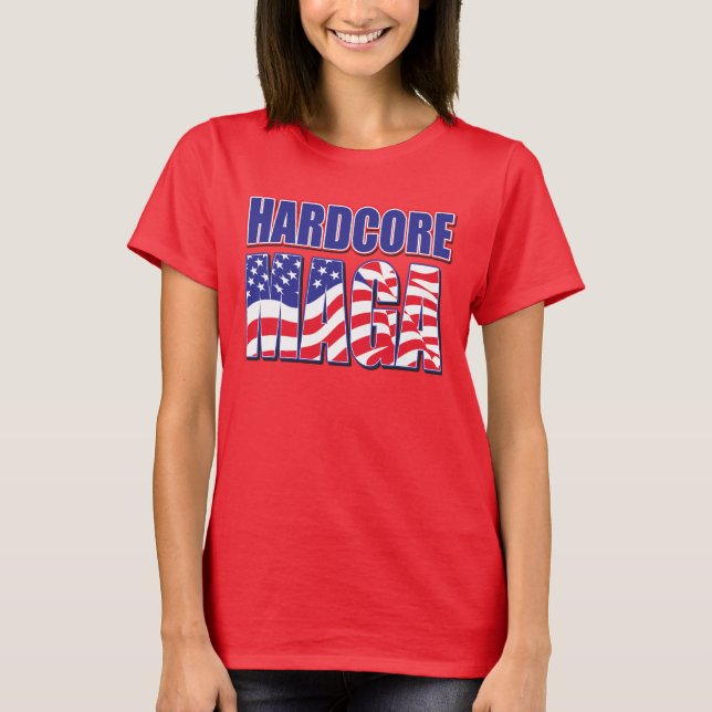Hårddisk MAGA Trump 2024 T Shirt (Framsida)