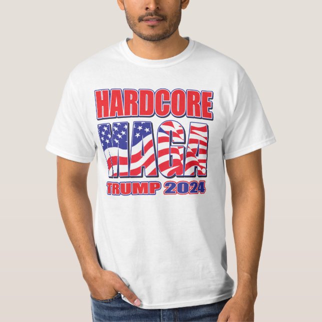Hårddisk MAGA Trump 2024 T Shirt (Framsida)