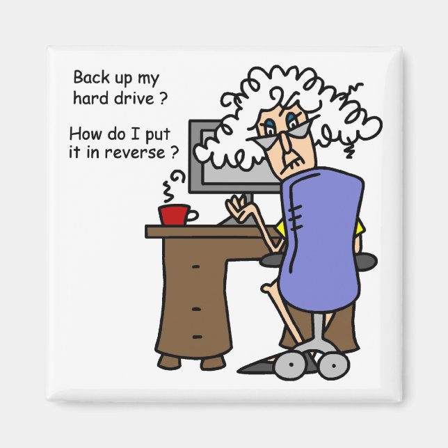 Hårddisk säkerhetskopiera humant magnet (Framsidan)