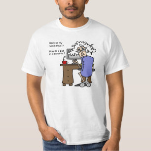 Hårddisk säkerhetskopiera humant t-shirt