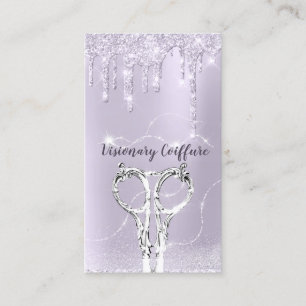 Hårddiskar i Stylist Lavender Drifts Glitter Coif Visitkort