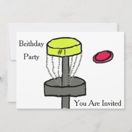 Hårddiskens golffödelsedagsinbjudan inbjudningar
