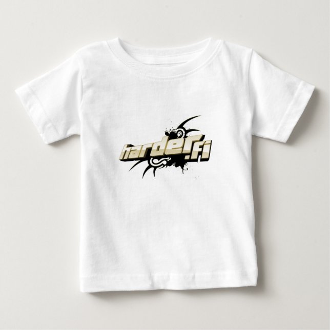 Harder.fi för babyar tee (Framsida)