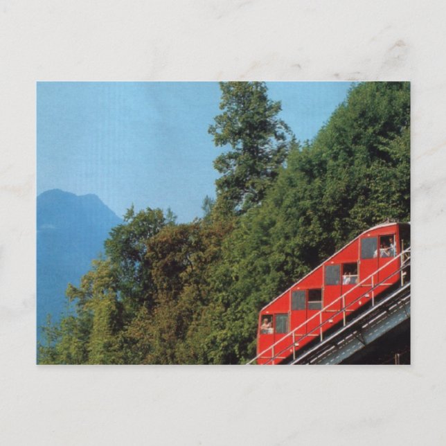 Harder Kulm Funicular Railway, Interlaken 1 Vykort (Framsida)