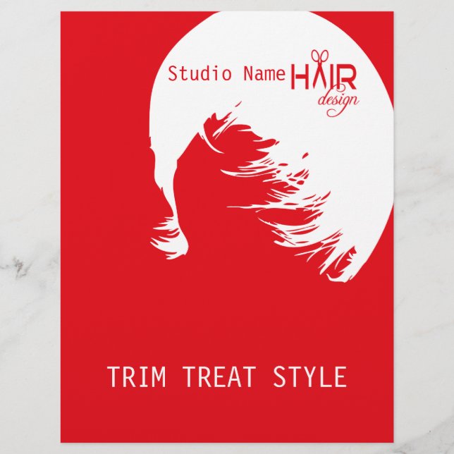 Hårdesign 1 - Flyer, pris Reklamblad (Framsidan)