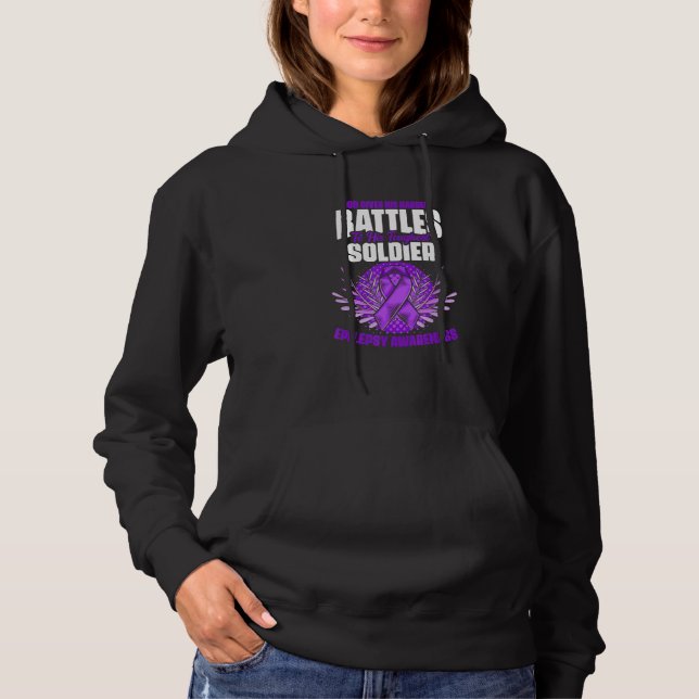 Hardest Battle Support Epilepsy Survivor Epilepsy  T Shirt (Framsida)