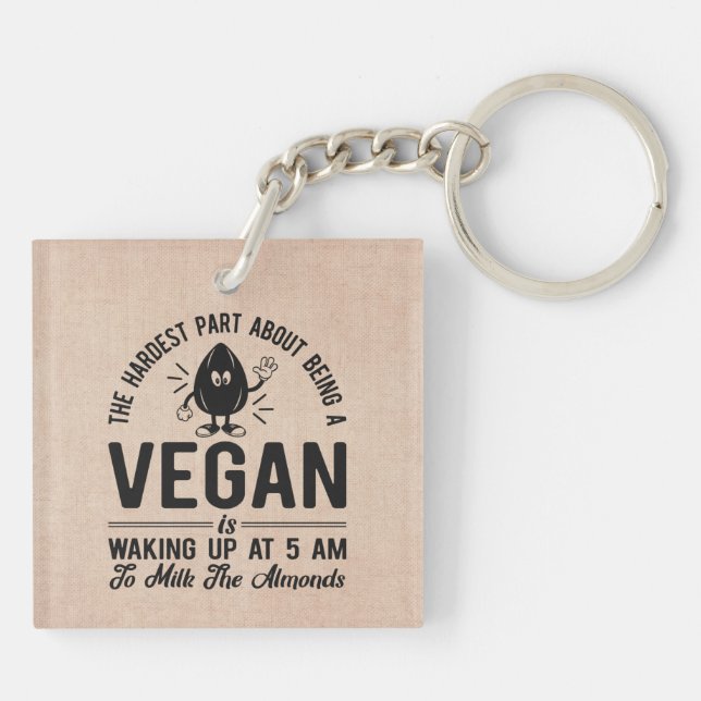 Hardest Part Vegan, Mjölk, Almonds, Funny Vegan (Baksidan)