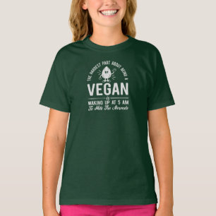 Hardest Part Vegan, Mjölk Almonds, Vegan Girl T Shirt