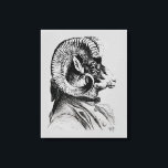 Hårdfår i Kostym Canvastryck<br><div class="desc">Djur och natur</div>