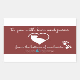 Hårdfjädringsetikett Rektangulärt Klistermärke