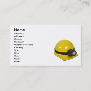 Hardhat med lampan visitkort
