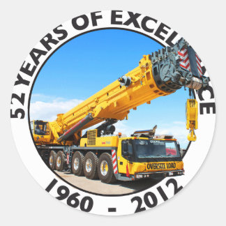 Hårdhattsetiketter Runt Klistermärke