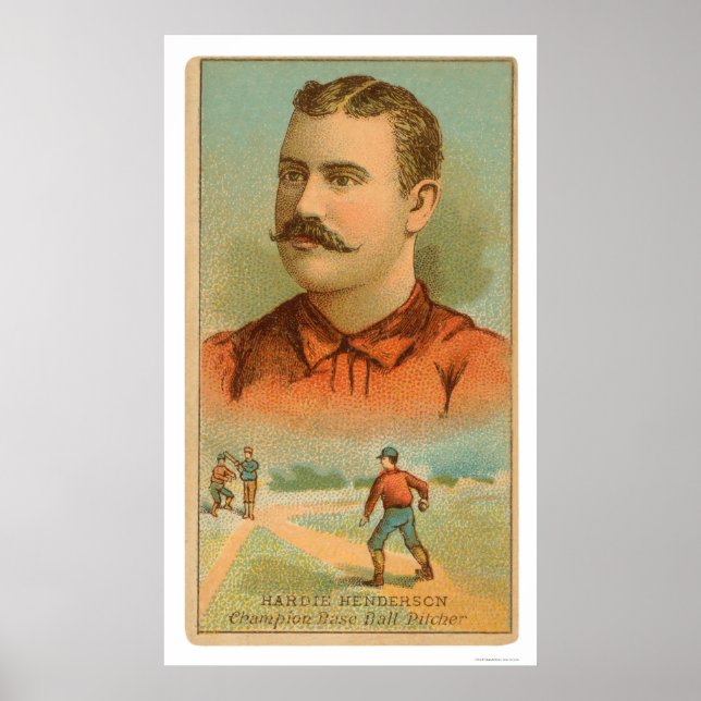 Hardie Henderson Baseball 1888 Poster (Framsidan)