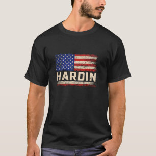 HARDIN Efternamn Tröja HARDIN Namn Amerikansk Flag