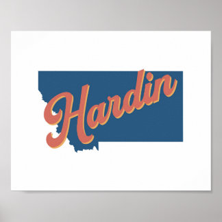 Hardin, Montana-statspapper Poster