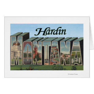 Hardin Montana - Stora Brev Scenes Hälsningskort
