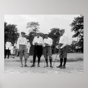 Harding Golf Foresome, 1920-talet Poster
