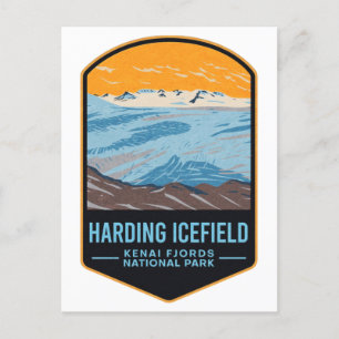Harding Icefields Kenai Fjords nationalpark Vykort