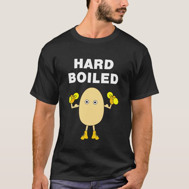 Hårdkokt brödkroppsbyggare t shirt (Framsida)