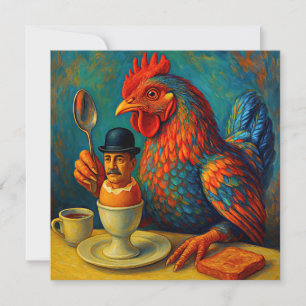 Hårdkokt människa - fowl play vid frukost kort