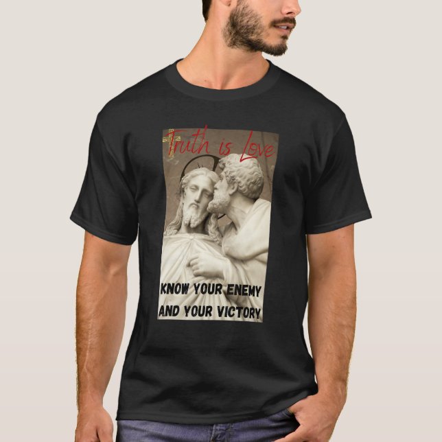 Hårdkristen krigaredräkt t shirt (Framsida)