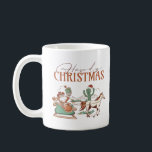 Hårdlig jultypografi, Texas Symbol Graphics Kaffemugg<br><div class="desc">Cute Howdy-jul med coolans återtypografi och julsymboler Texas vibe. Howdy Santa med sled och andra Texas-symboler.</div>