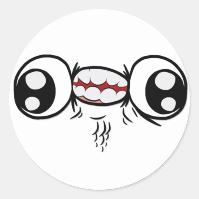 Hårdmärken Runt Klistermärke (Framsida)