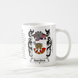 Hårdna familjvapensköldmuggen kaffemugg