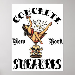 HÅRDNA GYMNASTIKSKOR "TATUERINGLOGOTYP ", POSTER