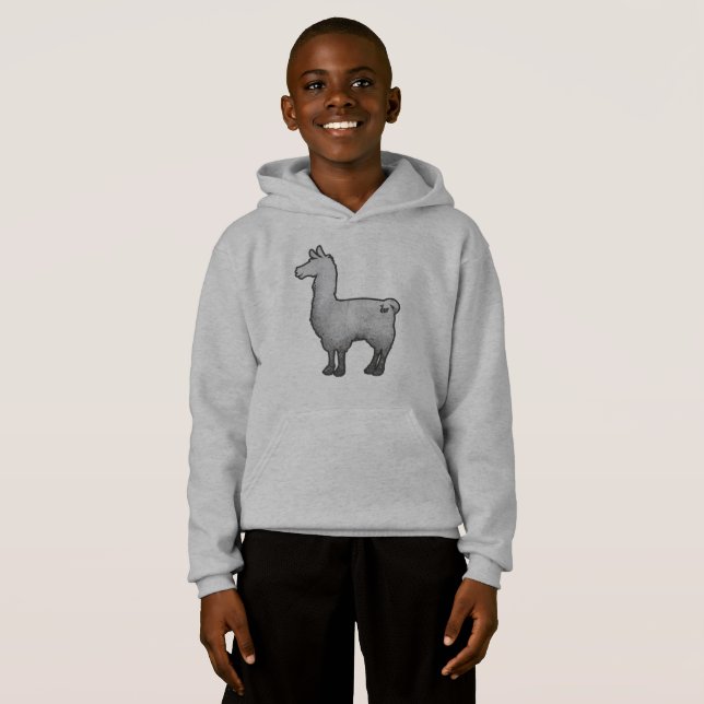 Hårdna Llamahoodien Tee (Hel framsida)
