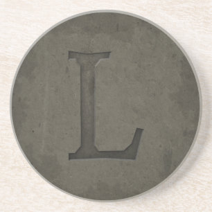 Hårdna Monogrambrev L Underlägg