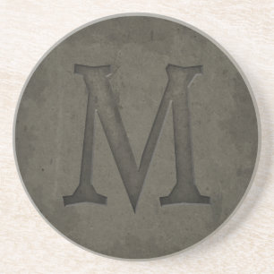 Hårdna Monogrambrev M Underlägg
