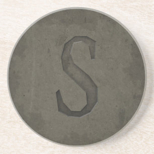 Hårdna Monogrambrev S Underlägg