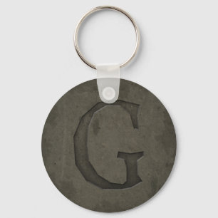 Hårdna MonogrambrevG Nyckelring