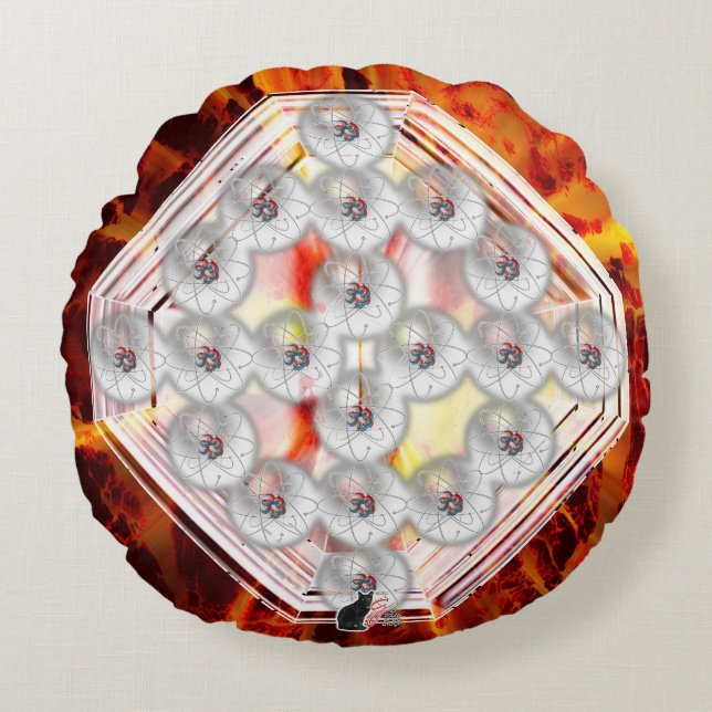 Hårdrock Rund Kudde (Framsidan)